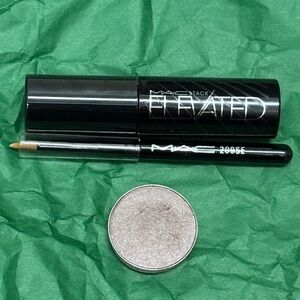MAC Cosmetics Elevated Stack Mascara, brush, & Prepped For Glamour eyeshadow